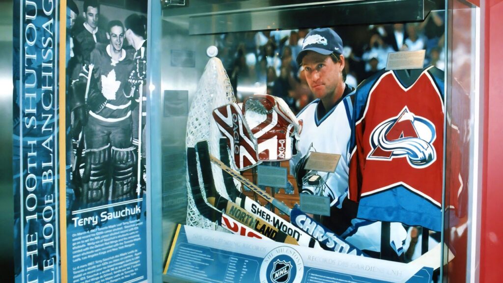 Tribute to Patrick Roy at the Hockey Hall of Fame. 