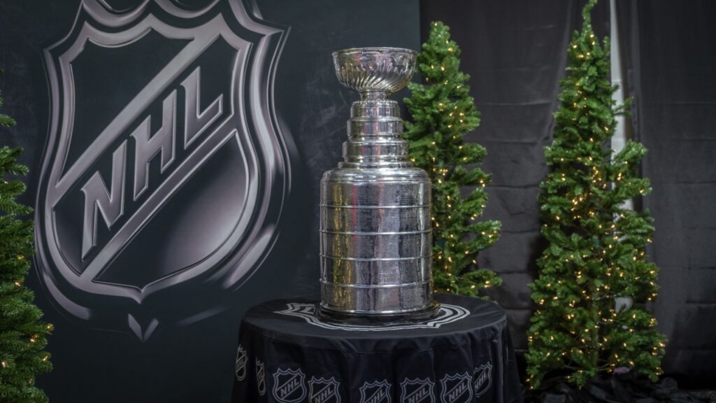 The Stanley Cup on display for the weekend of the Winter Classic at Fenway Park.