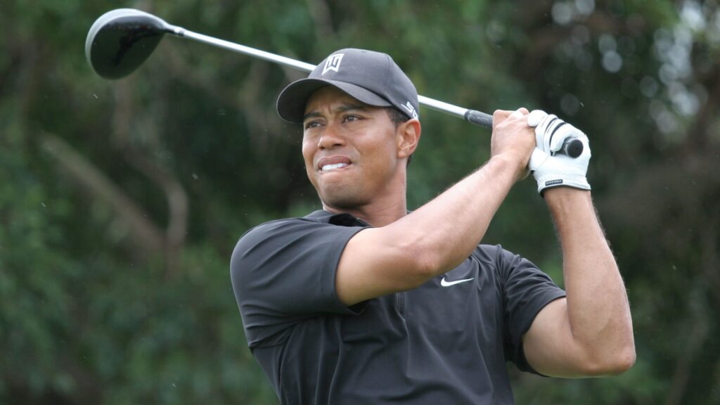 Tiger Woods at World golf championship, doral, Miami.