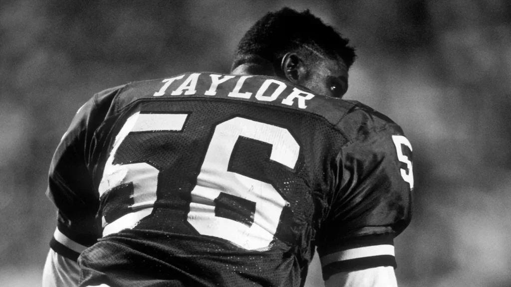 Lawrence Taylor linebacker for the New York Giants.
