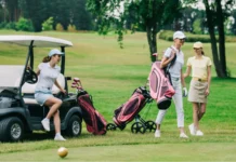 Why Amateur Golf Continues to Grow Every Generation group of female golf players in caps with golf equipment