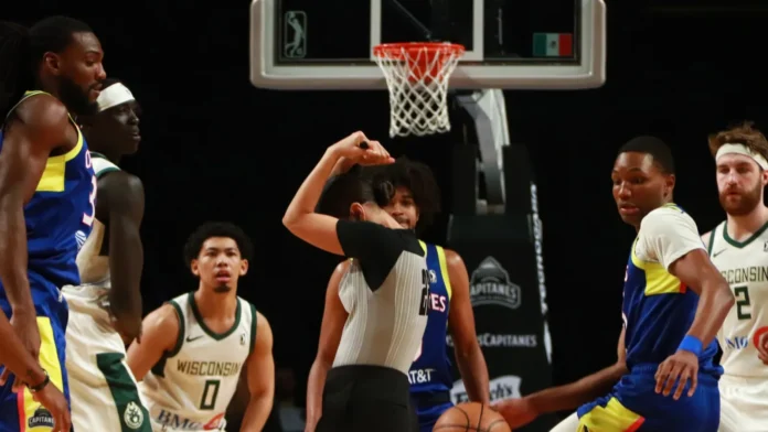 NBA, january 12 2024 in mexico city mexico referee during january 12 2024 in mexico city mexico referee during