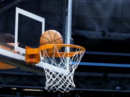 Large basketball arena