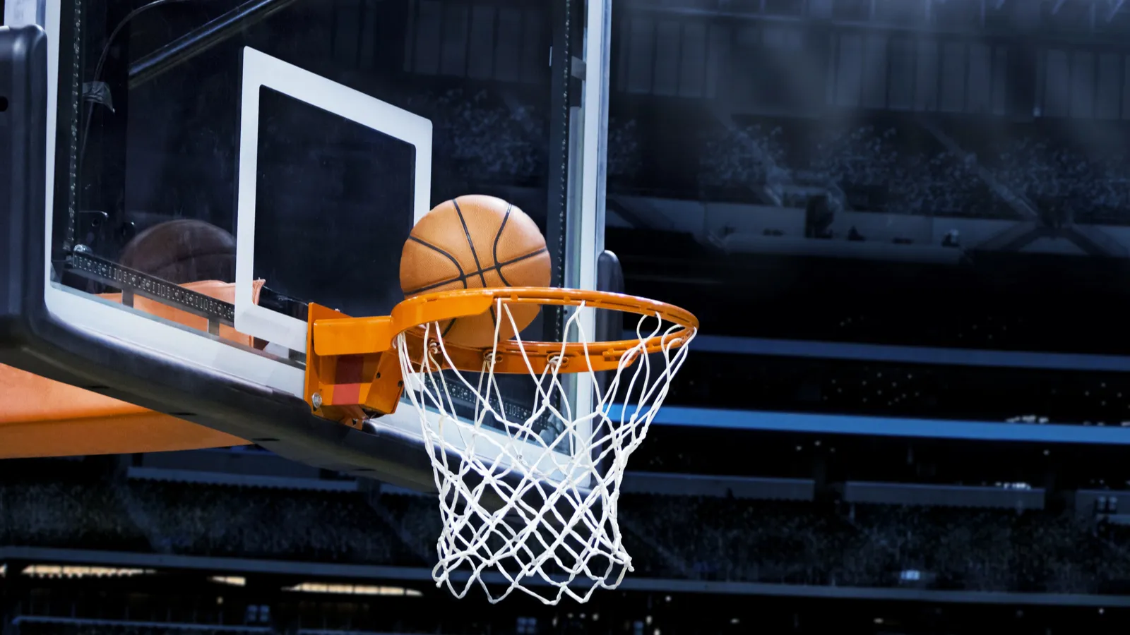 Large basketball arena