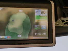 sotogrande spain  january 23 2024  golf cart gps