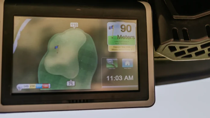 sotogrande spain january 23 2024 golf cart gps sotogrande spain january 23 2024 golf cart gps