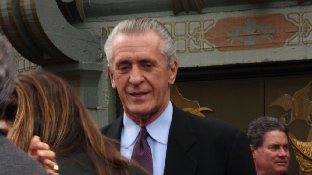 Coach Pat Riley at the ceremony.