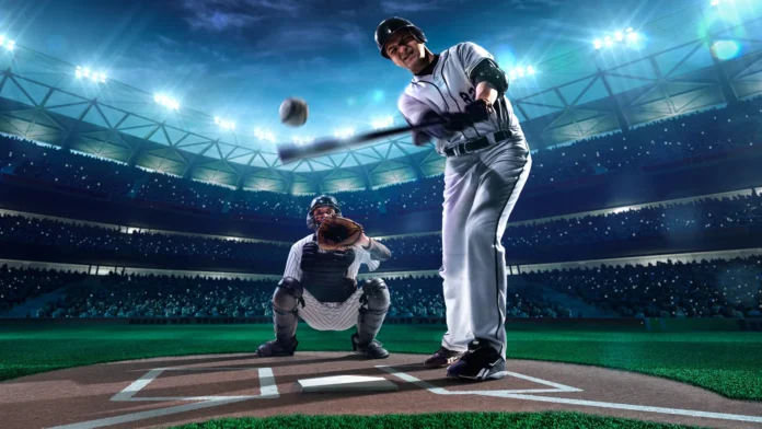 professional baseball players on grand arena