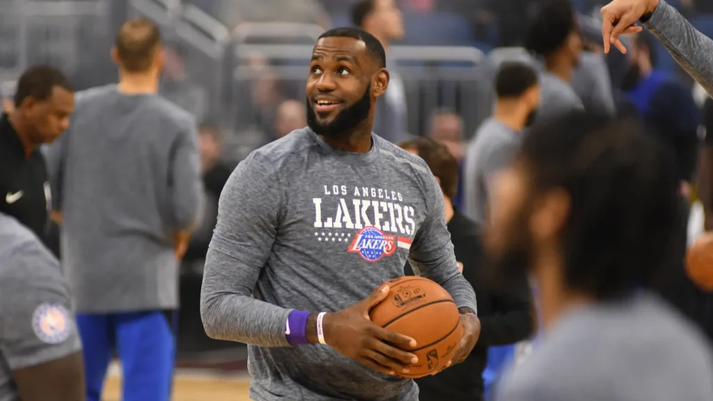 LeBron James at camping stadium.