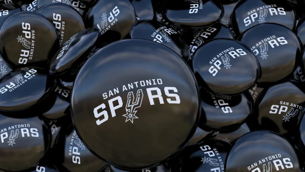 3d rendering of a lot of badges with the logotype