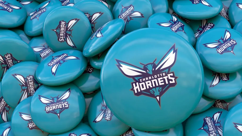 3d rendering of a lot of badges with the logotype