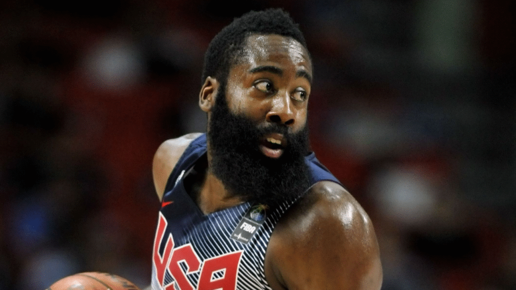 James Harden playing