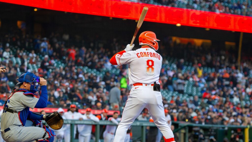 Michael Conforto in action during a game.