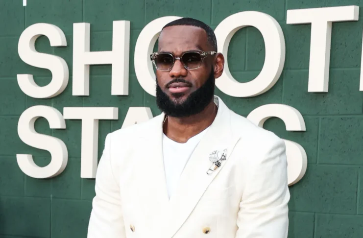 LeBron James arrives at an event