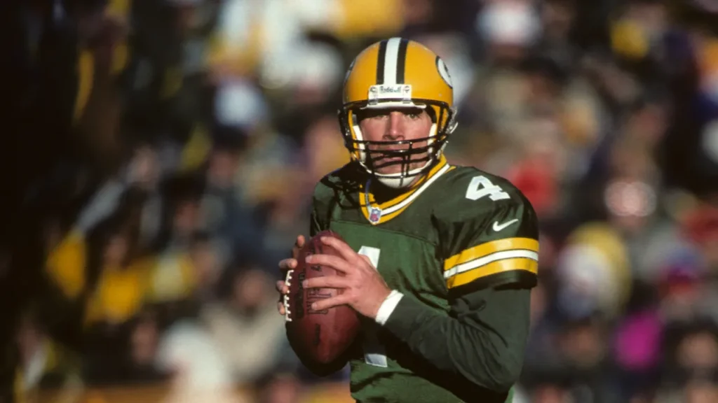 Brett Favre of the Green Bay Packers.