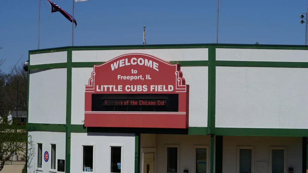 freeport illinois usa april 18th 2023 little cubs baseball