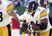 Pittsburgh Steelers benefit from early 2026 schedule outlook jerome bettis running back for the pittsburgh steelers in game