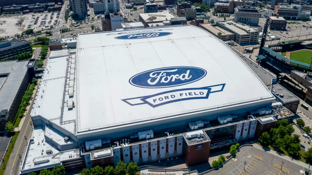 june 11 2021  detroit michigan usa ford field is