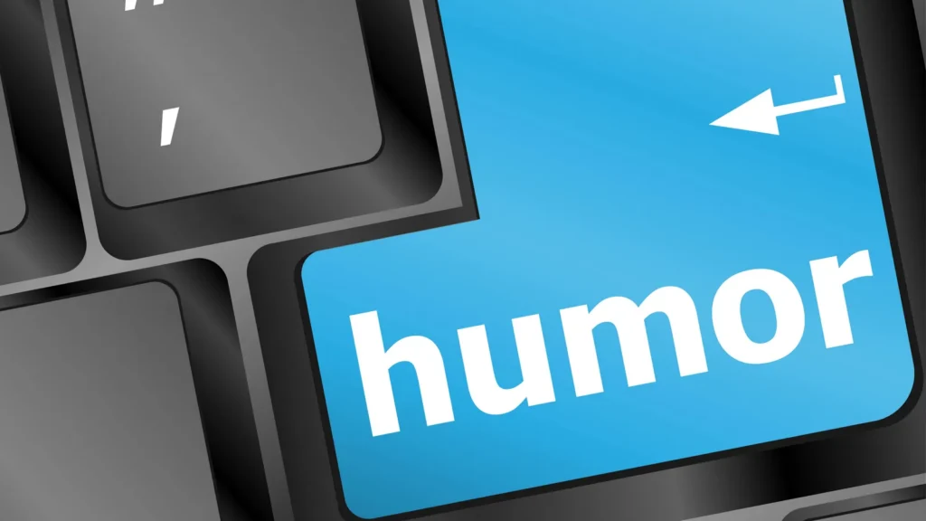 keyboard with humor word