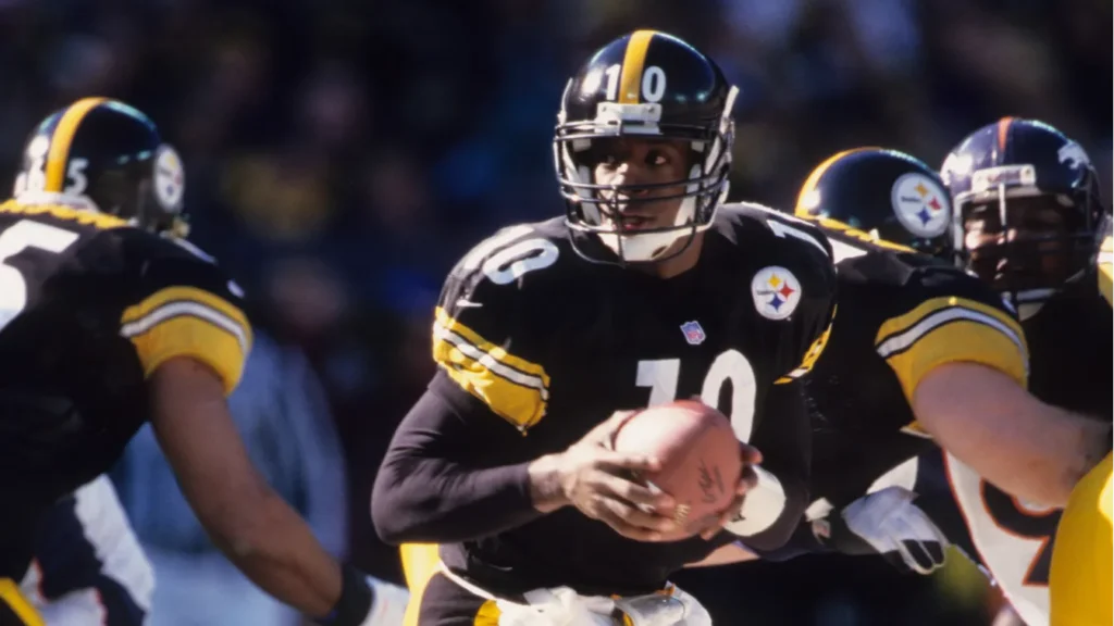 kordell stewart quarter for the pittsburgh steelers
