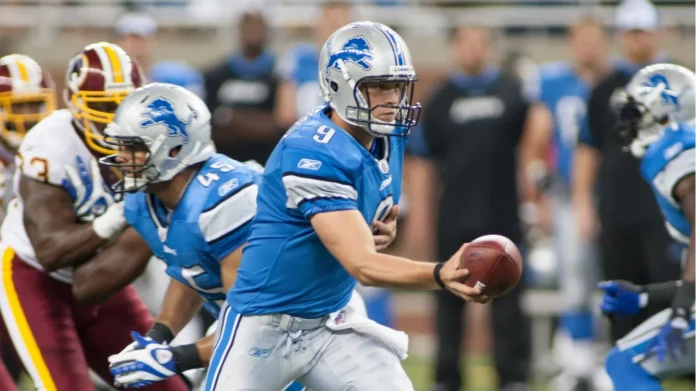 Matthew Stafford in action