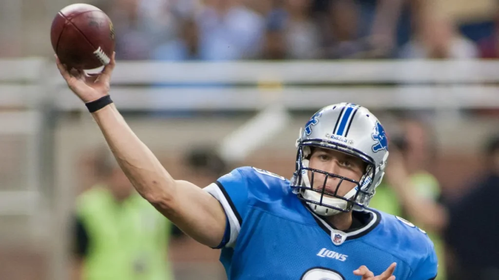 Matthew Stafford in game action