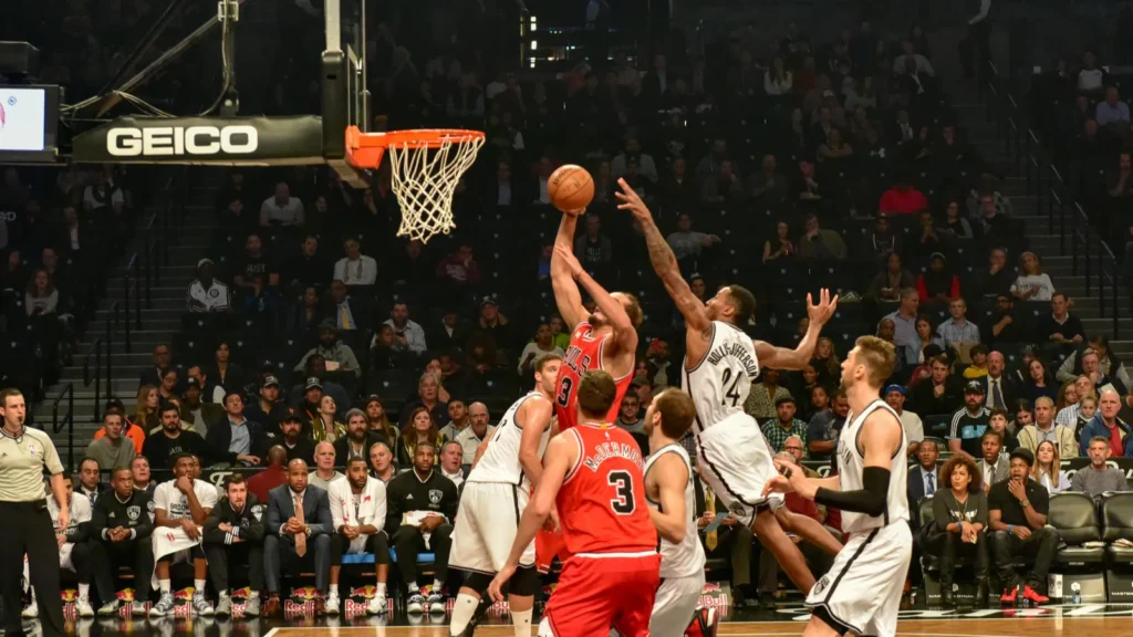 nets vs bulls basketball at barclays center