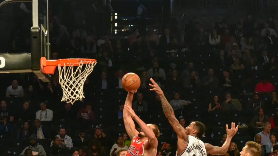 nets vs bulls basketball at barclays center