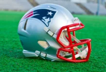 New England Patriots’ five-round mock draft outlines potential impact on Drake Maye New England Patriots helmet
