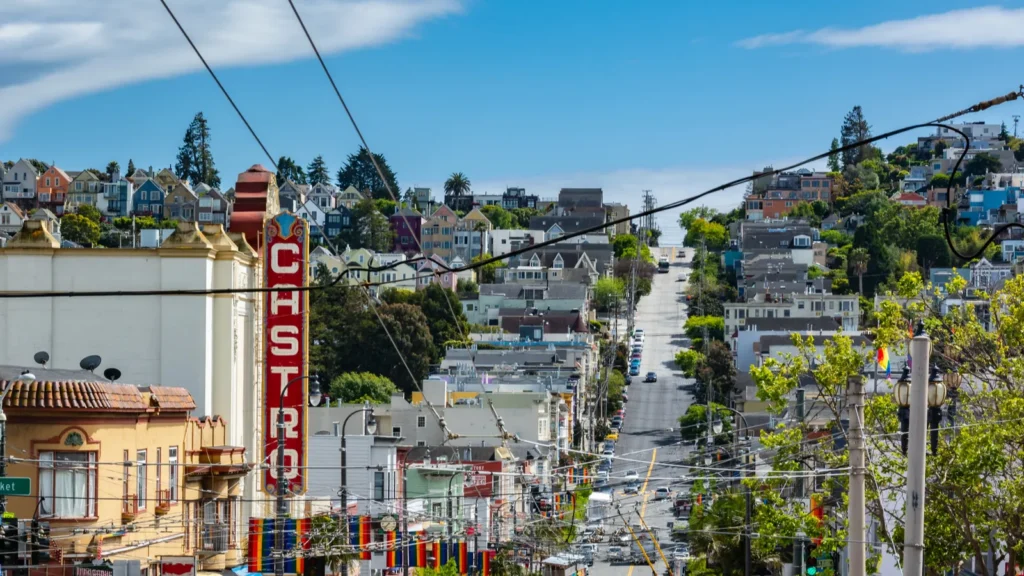 san franciscocaliforniausa  april 24 2022  view of castro