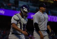 Which MLB teams are next to be eliminated from playoff contention Elias Diaz and German Marquez