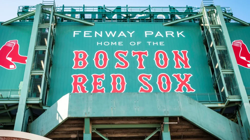 the fenway park stadium in boston massachusetts usa