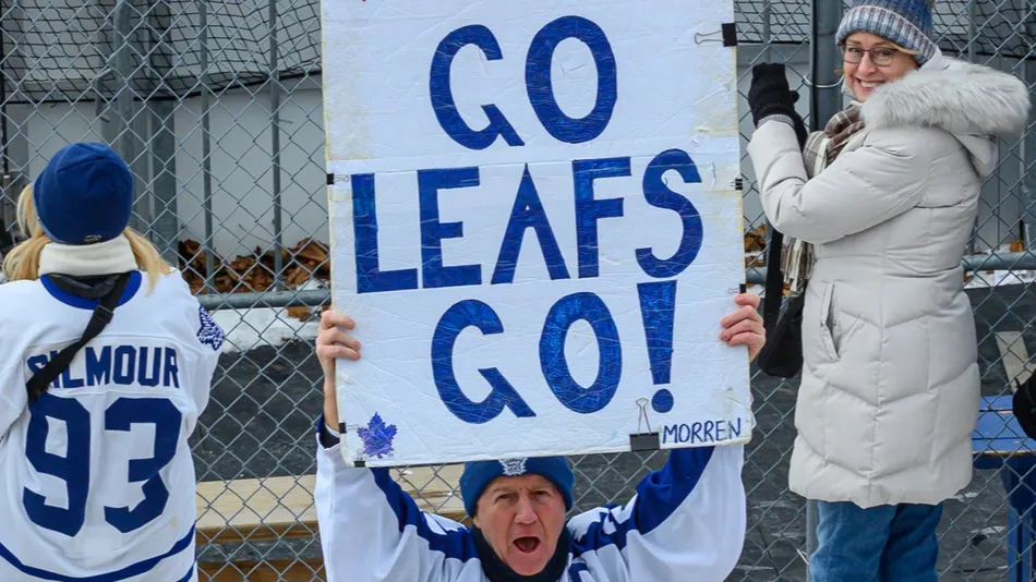 toronto on canada january 26 2025 a fan holds
