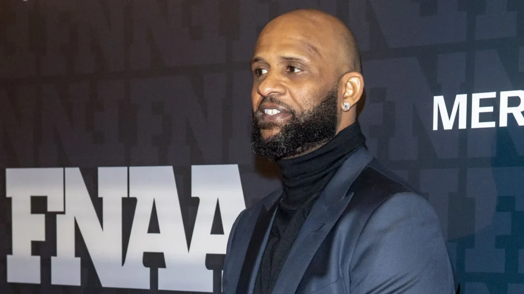 36th Annual Footwear News Achievement Awards November 30 2022 New York New York USA CC Sabathia attends the 36th Annual Footwear News Achievement Awards at Cipriani South Street on November 30 2022 in New York City