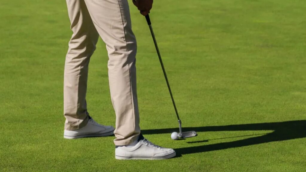 Golf players playing golf