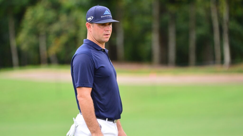 Gary Woodland at the golf club.