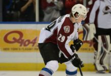 Nathan MacKinnon in action