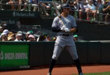Aaron Judge sets unwanted record during Yankees’ Opening Day matchup New York Yankees' Aaron Judge #99 warms up in the on deck circle during a game