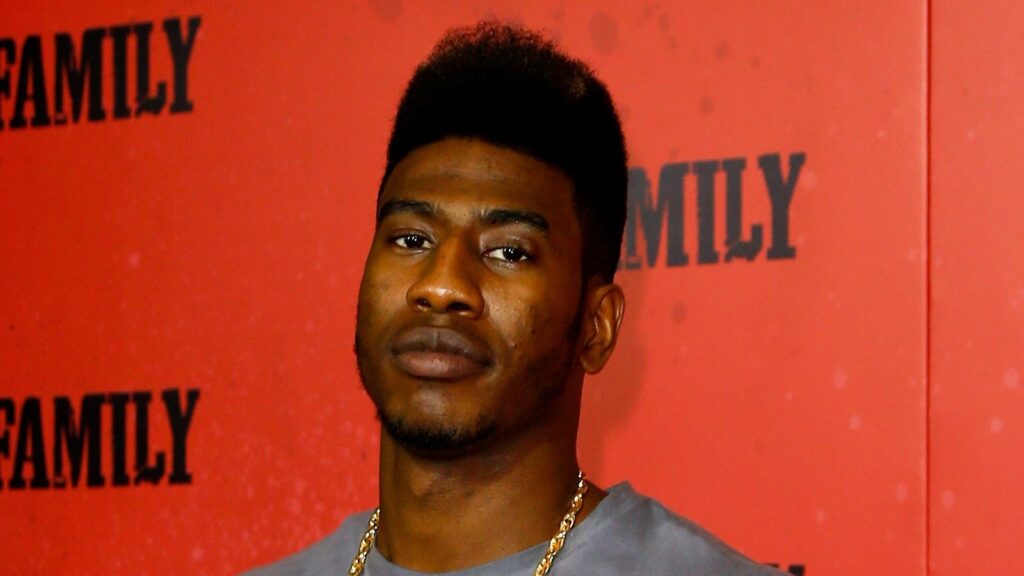NBA player Iman Shumpert attends "The Family" world premiere at AMC Lincoln Square Theater on September 10, 2013 in New York City. 