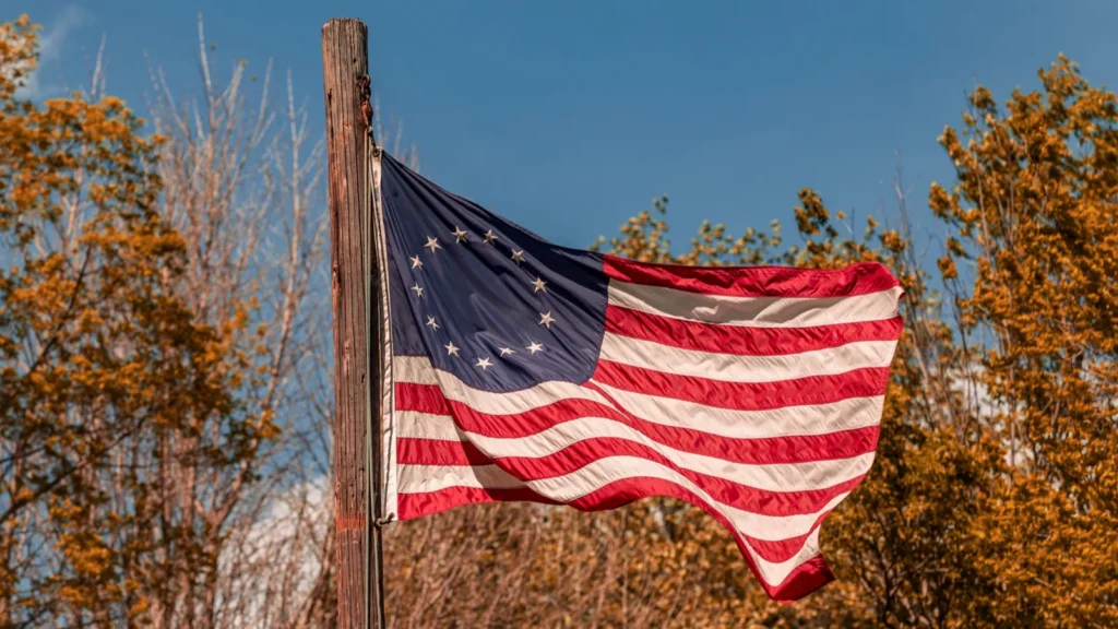 A Betsy Ross Early American Colonial Stars and Stripes