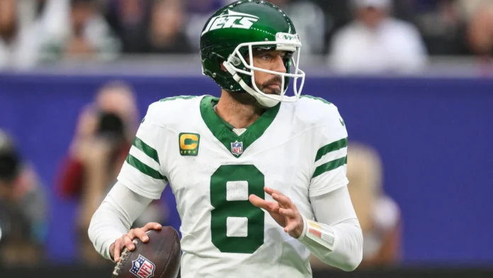 Aaron Rodgers at the NFL field