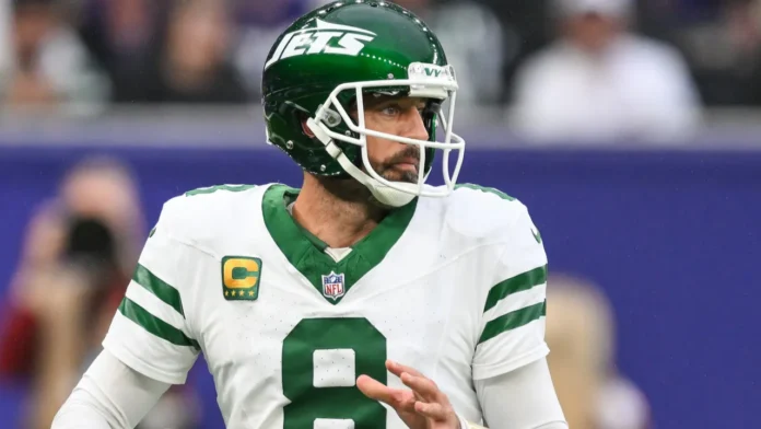 Aaron Rodgers at the NFL field