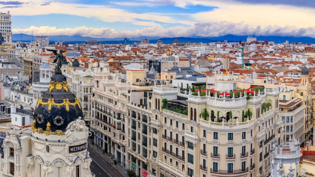 Metropolis Building in Madrid, Spain