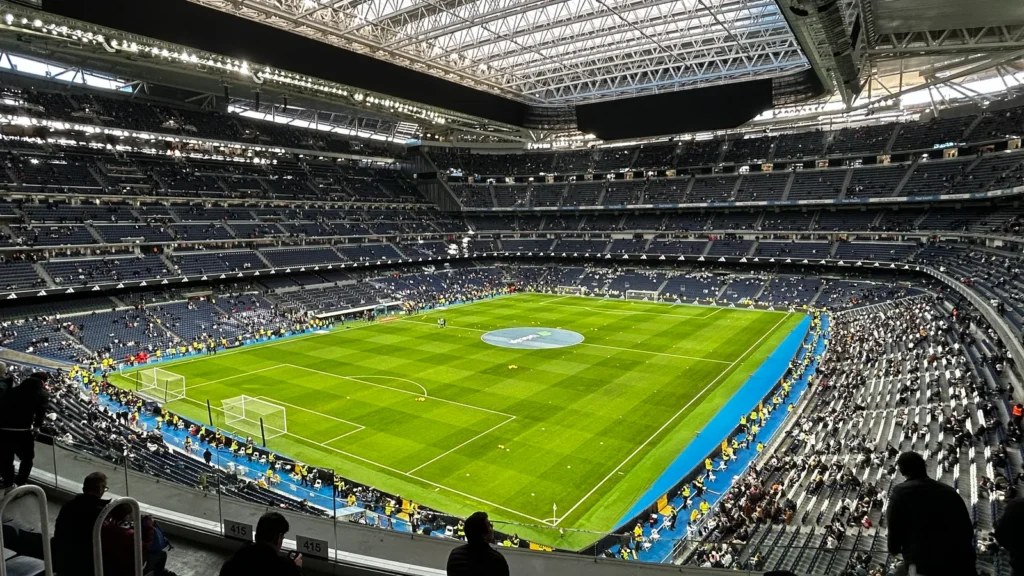 amazing new renovated indoor santiago bernabeu stadium in march 2024