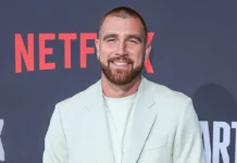 Travis Kelce set for 14th season after new Chiefs contract American football tight end for the Kansas City Chiefs of the National Football League Travis Kelce arrives at the Los Angeles Premiere Of Netflixs Quarterback Season 1 held at the Netflix Tudum Theater on July 11 2023 in Hollywood Los Angeles