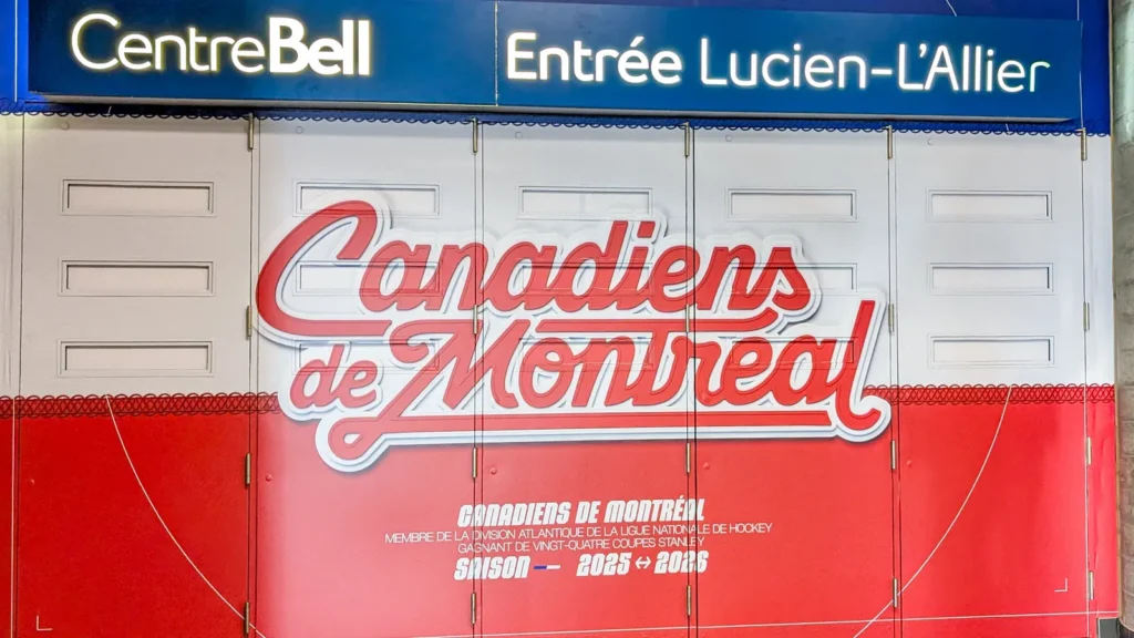 canada montreal 24 december 2025  centre bell entrance signage