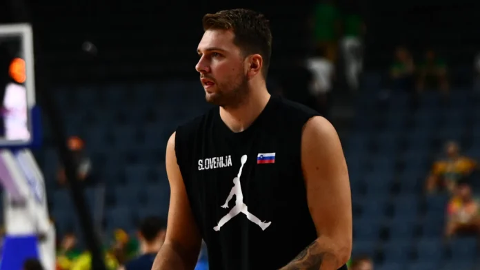 Luka Doncic in action during the basketball game