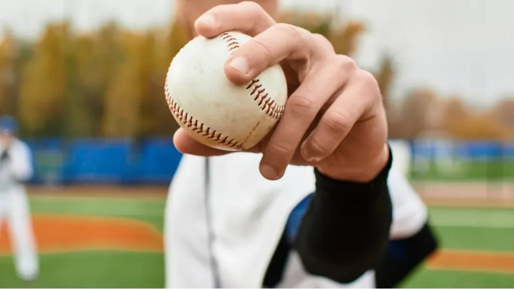 Excitement fills the air as two teenage boys play baseball showcasing their athletic skills banner