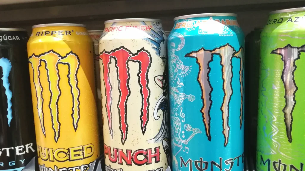 faro monchique portugal 07102021 selection of monster energy drinks