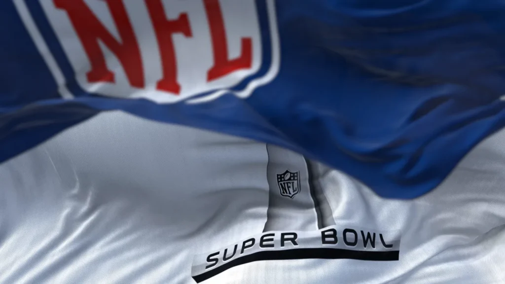 inglewood ca usa january 2022 the flag with the super